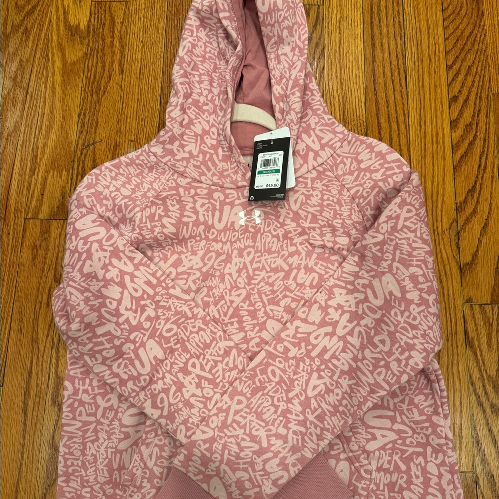 Under Armour Pink Pullover Hoodie Sweater
